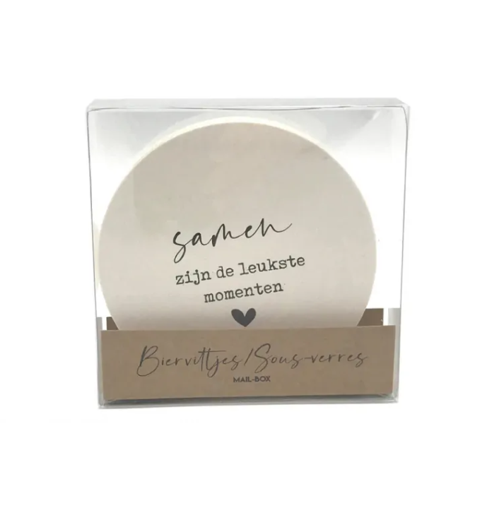 Bierviltjes 10st.- Samen zijn de leukste momenten