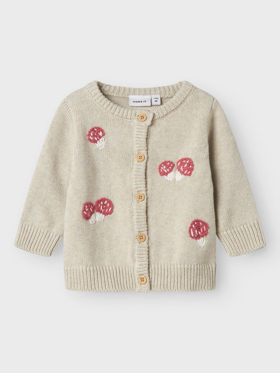 NAME IT G NBFLINIE cardigan - peyote mel.- 62
