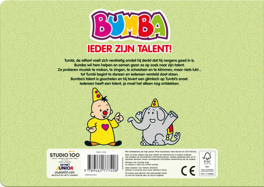 BUMBA Kartonboek - Ieder zijn talent