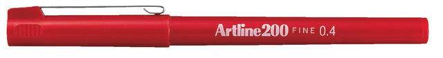 ARTLINE 200 nylonpunt 0.4mm rood TU