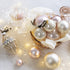 Kerstballen glas emaille/mat mix 2.5cm - parel 24st.
