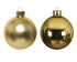 Kerstballen glas glans/mat mix 2.5cm - licht goud 24st.
