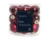 Kerstballen glas glans/mat mix 2.5cm - ossenbloed 24st.
