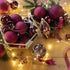 Kerstballen glas glans/mat mix 3.5cm - ossenbloed 16st.