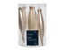 Kerst ijspegel glas emaille/mat mix 15cm - parel 6st.