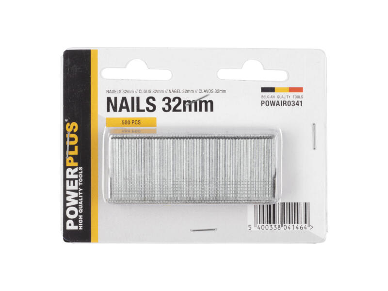 POWERPLUS nagels 32mm 500st
