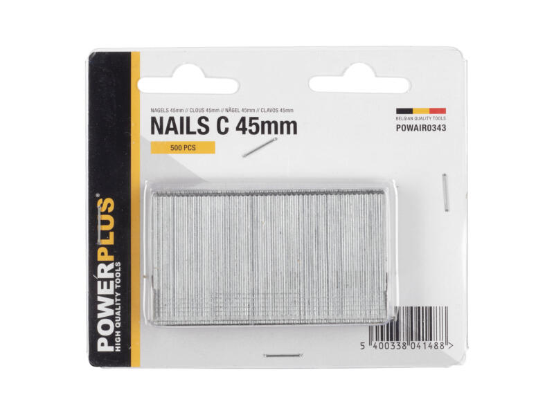 POWERPLUS nagels 45mm 500st