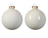 Kerstballen glas emaille/mat mix 2.5cm - wolwit 24st. 24stuks