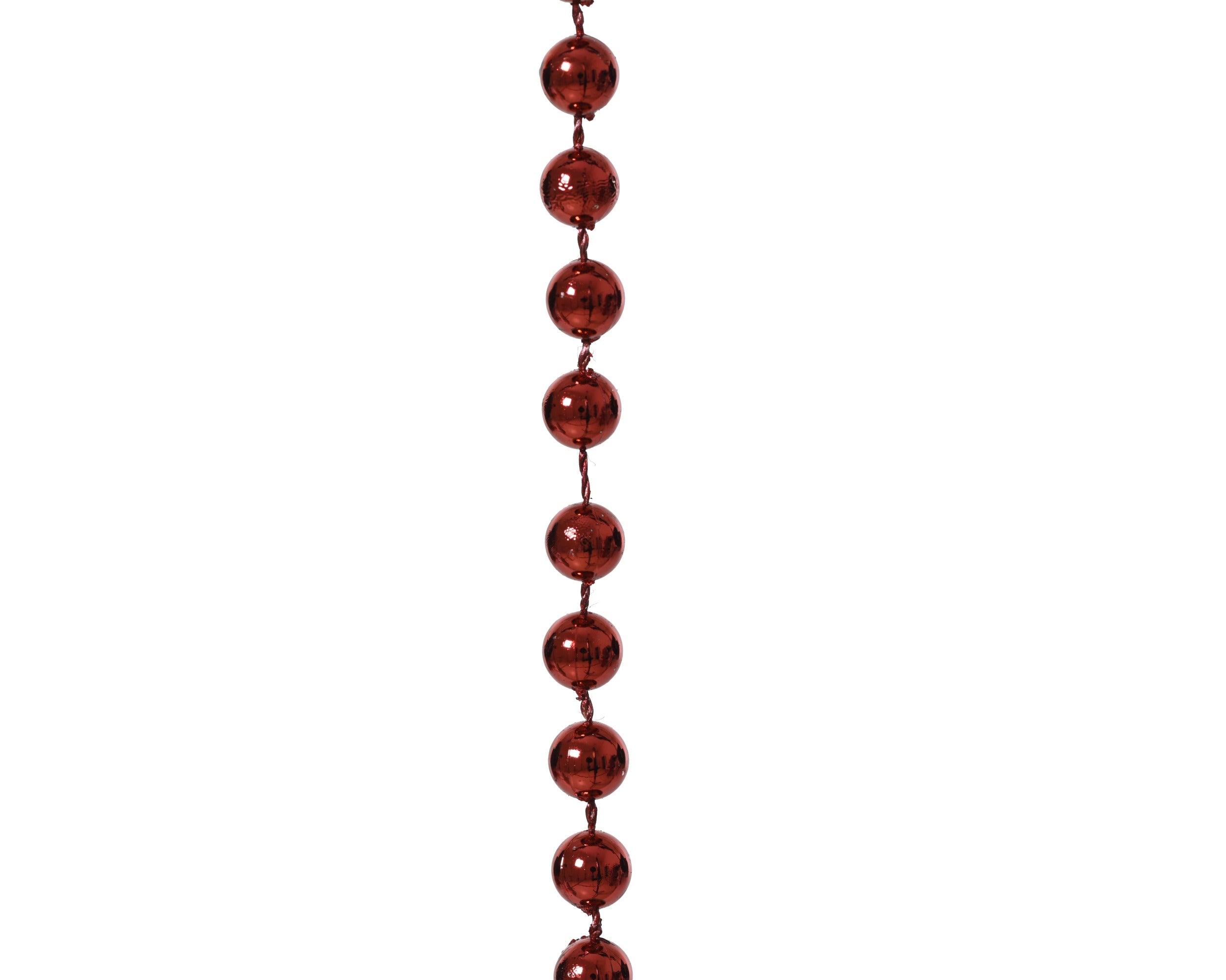 Kerst kralenketting 10m - ossenbloed