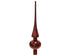 Kerst piek glas glans 26cm - ossenbloed (prijs per stuk)