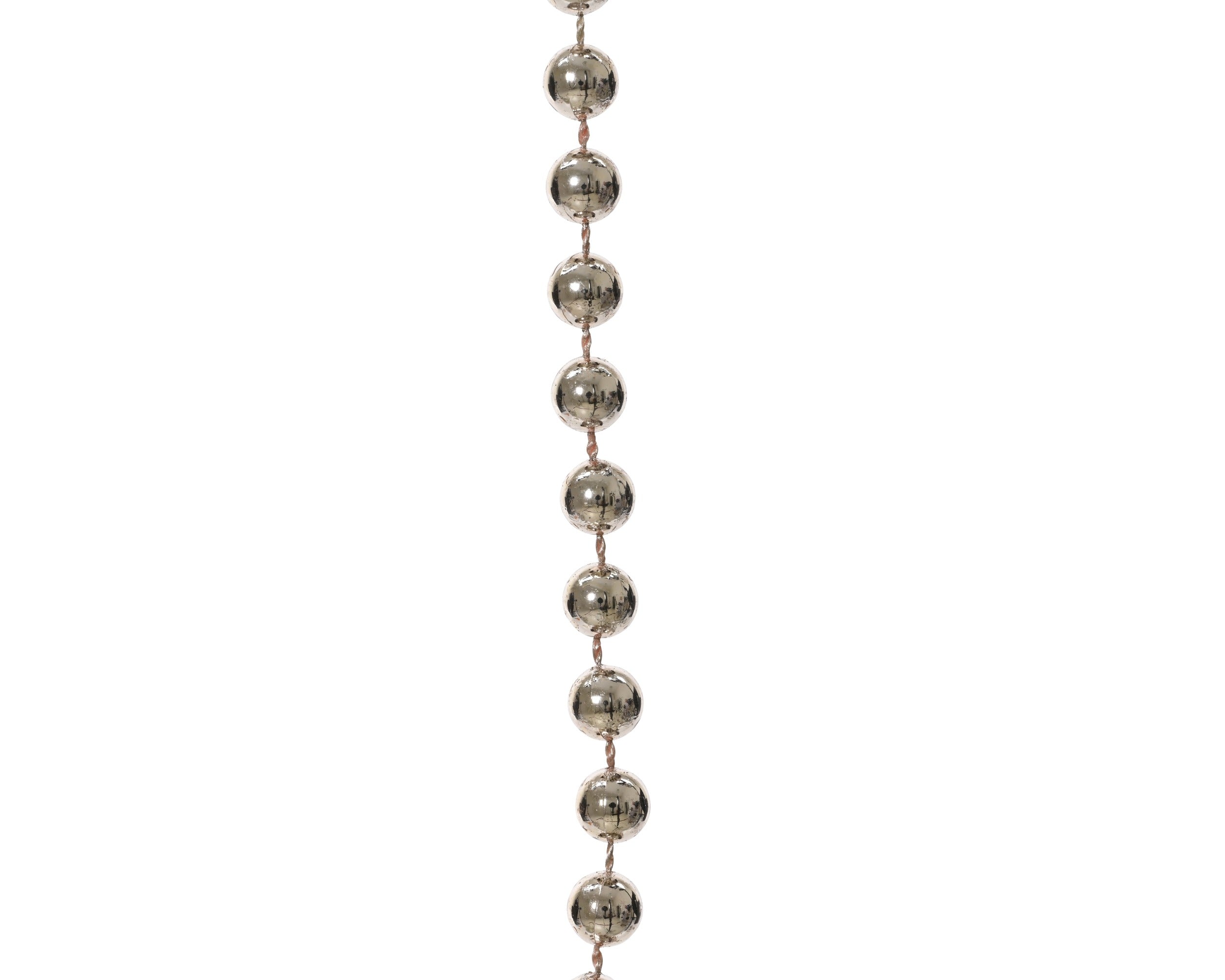 Kerst kralenketting 10m - poederroze