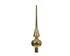 Kerst piek glas glans 26cm - licht goud (prijs per stuk)