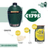 BIG GREEN EGG Large 46cm - hoogte 84cm gratis:houtskool 9kg - aspook - conveggtor
