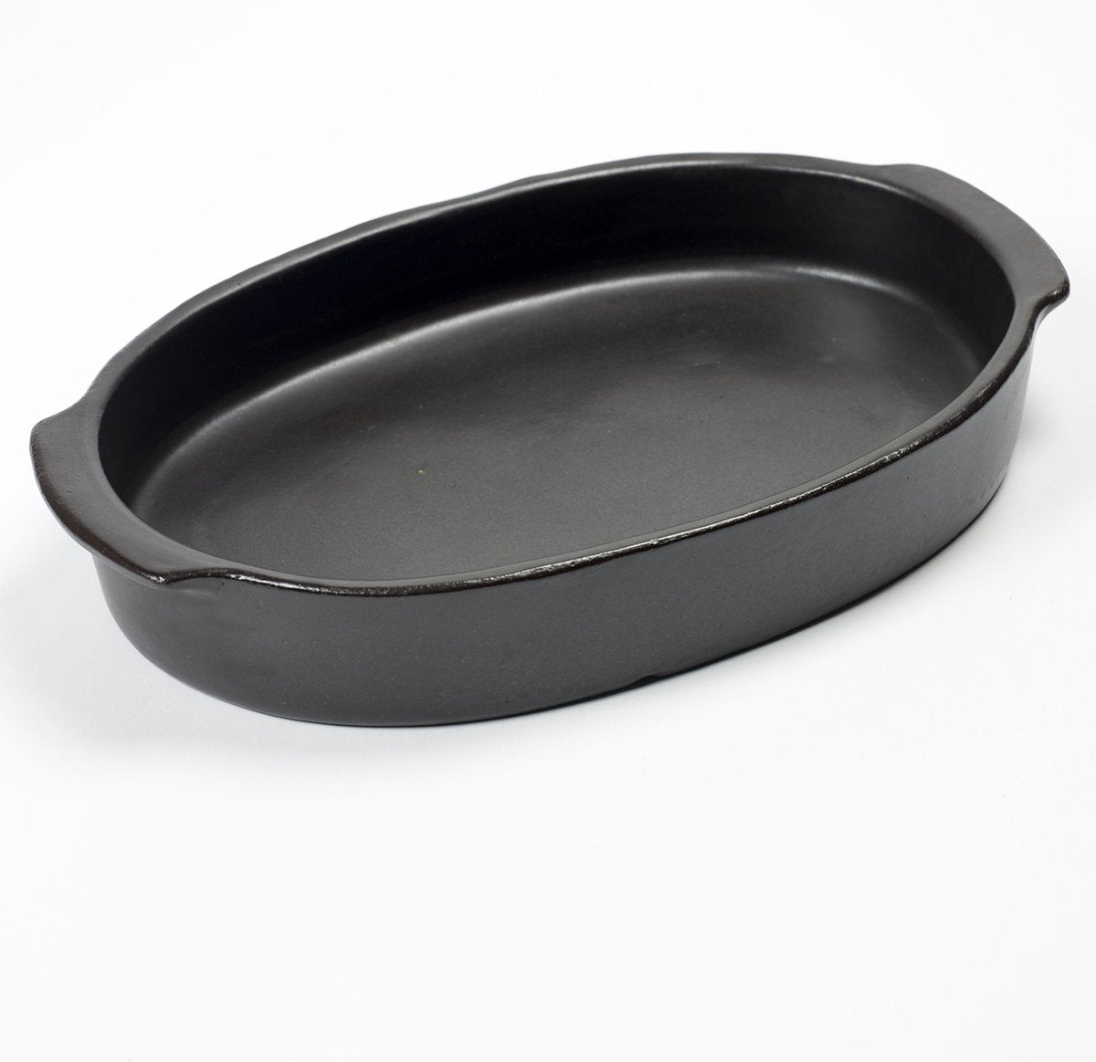 PASCALE NAESSENS Pure - Ovenschaal ovaal L 37x26cm - zwart