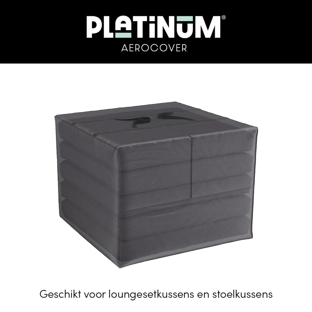 AEROCOVER kussenhoes - 80x80xH60cm - antraciet