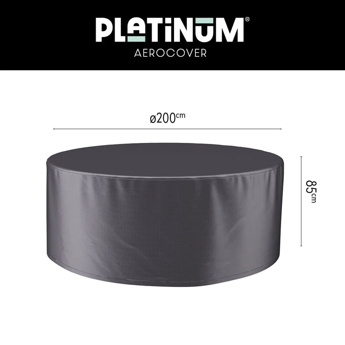 AEROCOVER Tuinset hoes - dia 200xH85cm - antraciet