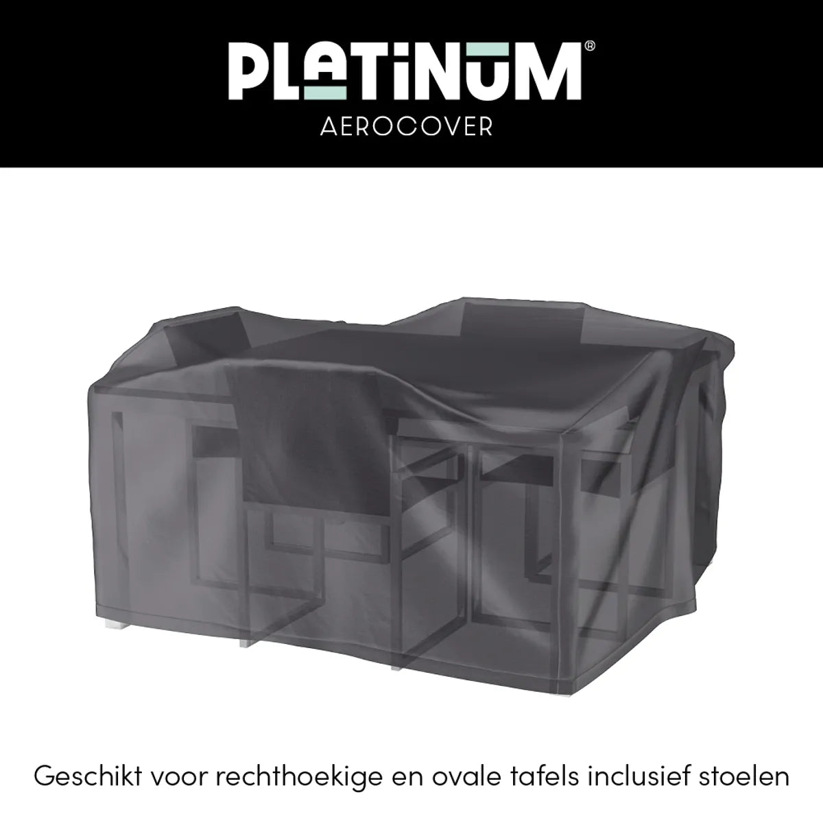 AEROCOVER Tuinset hoes - 160x150xH85cm - antraciet