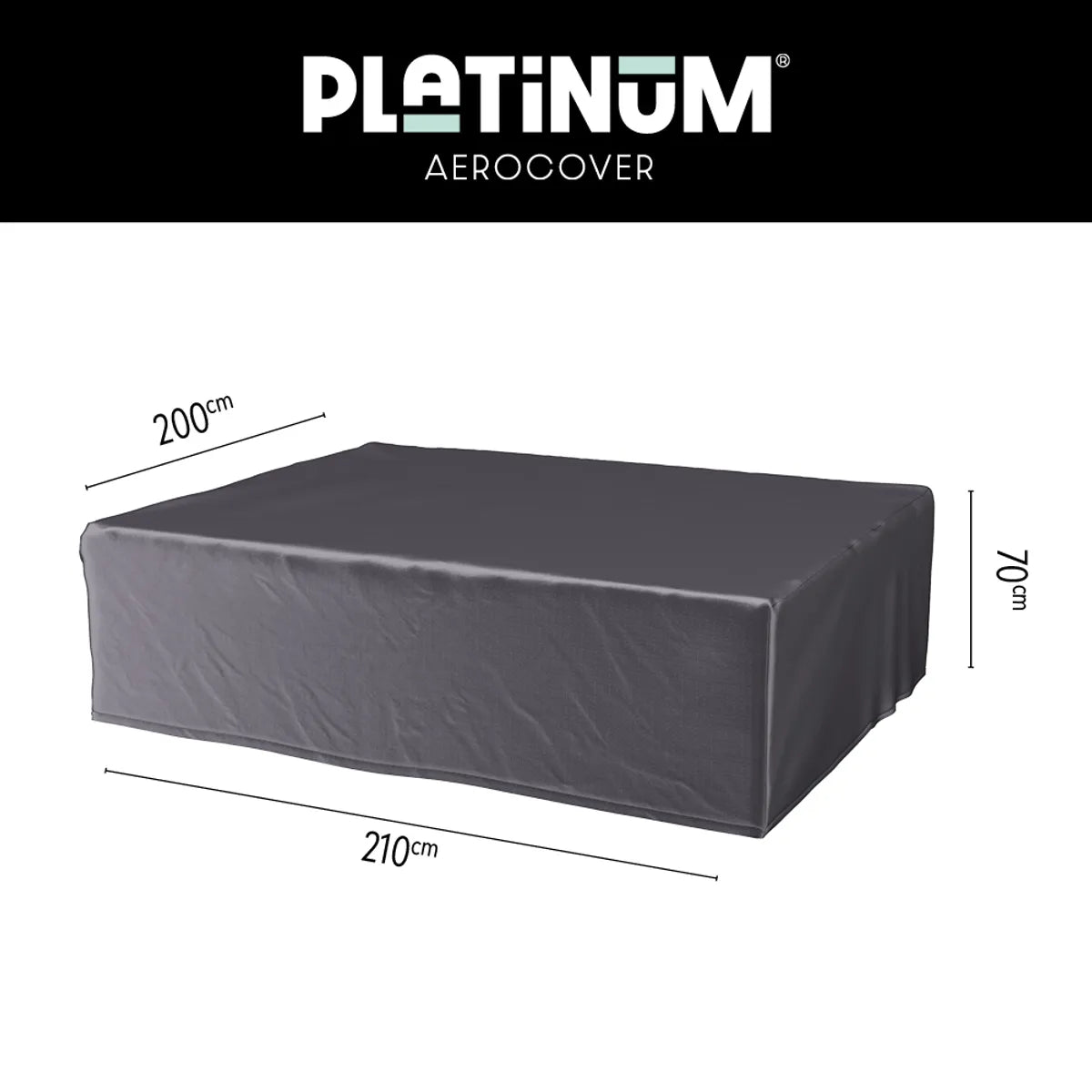 AEROCOVER Loungeset hoes - 210x200xH70cm - antraciet