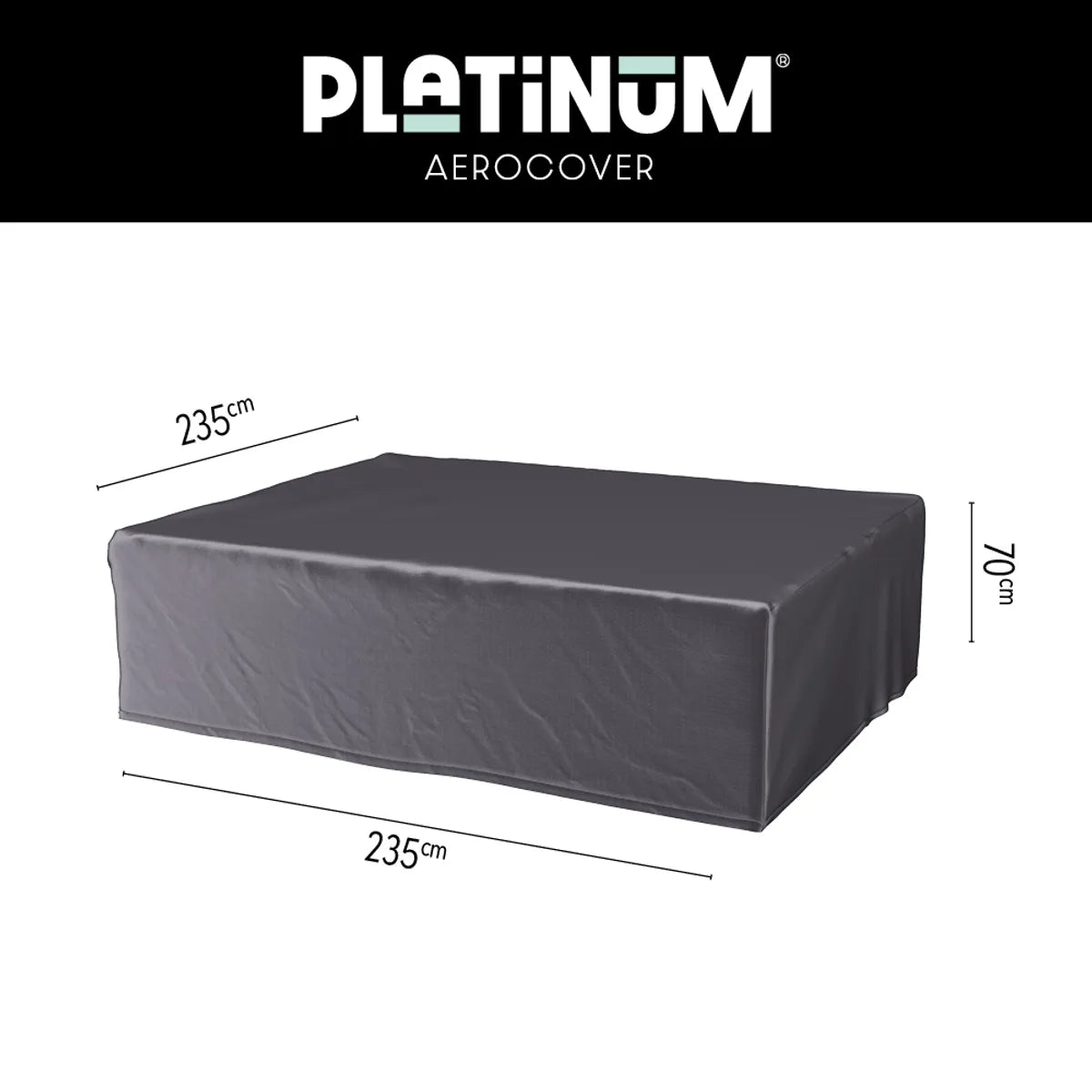 AEROCOVER Loungeset hoes - 235x235xH70cm - antraciet
