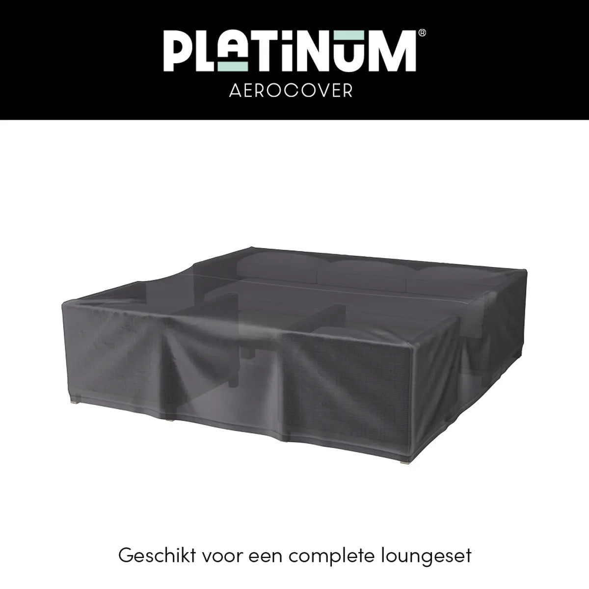 AEROCOVER Loungeset hoes - 235x235xH70cm - antraciet