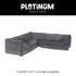 AEROCOVER Loungeset hoes L-vorm - 255x 255x100xH70cm - antraciet