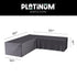 AEROCOVER Loungeset hoes L-vorm- 300x300 x100xH70cm - antraciet
