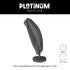 AEROCOVER Free-arm parasol hoes - H250x 85cm - antraciet