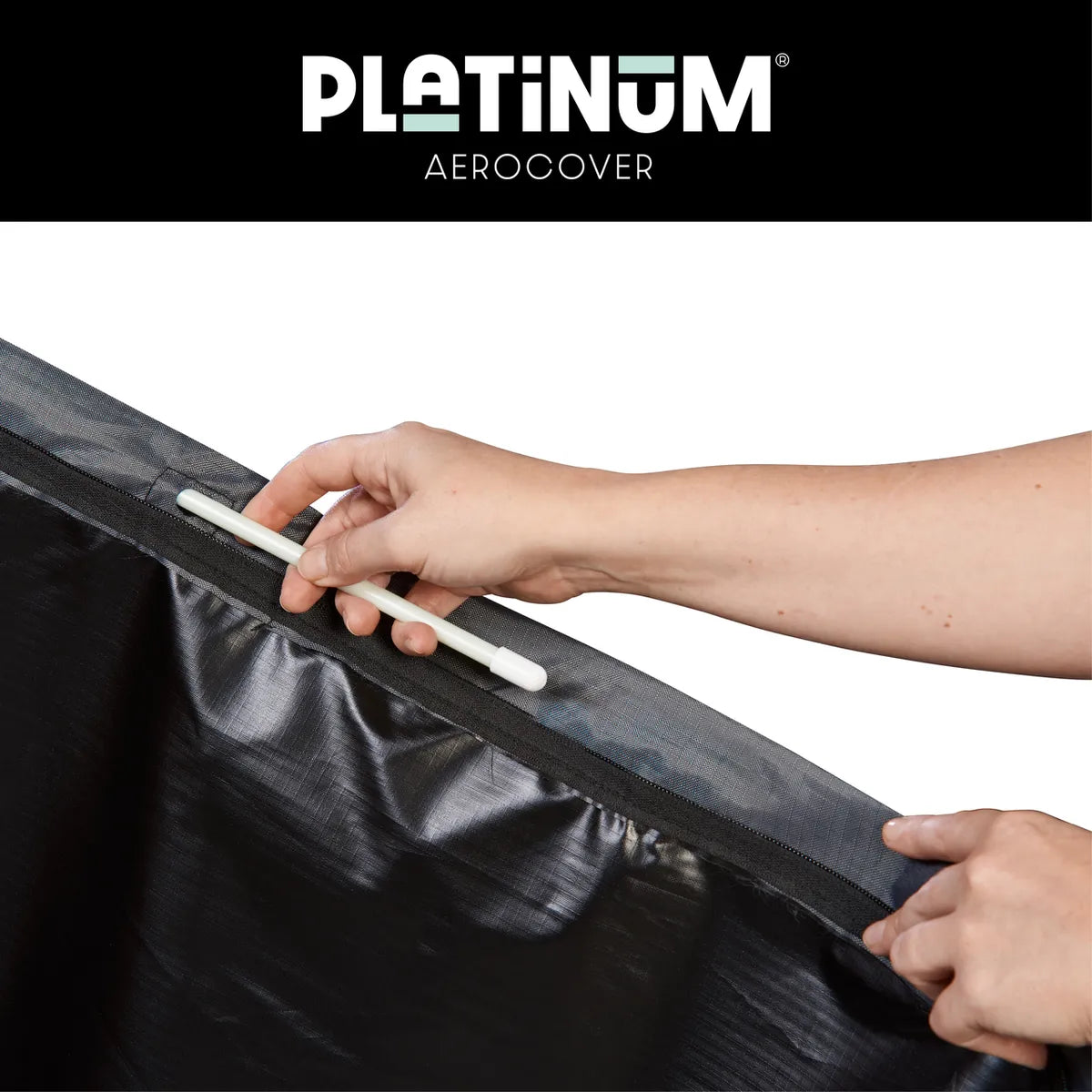 AEROCOVER Free-arm parasol hoes - H250x 85cm - antraciet