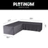 AEROCOVER Loungeset hoes L-vorm - 270x270x100xH70cm - antraciet