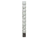 Kerstballen kunststof mat/glitter mix 6cm - winterwit 10st.