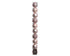 Kerstballen kunststof glans/mat/glitter mix 6cm - poederroze 10st.