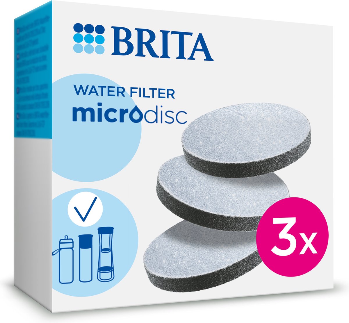 BRITA Cartridge microdisk waterfilters - 3pack 1020107  (mul)