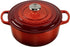 LE CREUSET braad-/ stoofpan rond 20cm - kersenrood