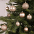 Kerstballen kunststof glans/mat/glitter mix 6cm 5cm 4cm - poederroze 30st.