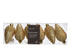 Kerstballen dennenappel kunststof glitter 8cm - licht goud 6st.