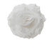 Kerst roos op clip glitter 14cm - winterwit