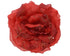 Kerst roos op clip glitter 14cm - kerstrood