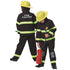 Verkleed kostuum brandweer - 104 vest, broek en kap  (excl. helm)