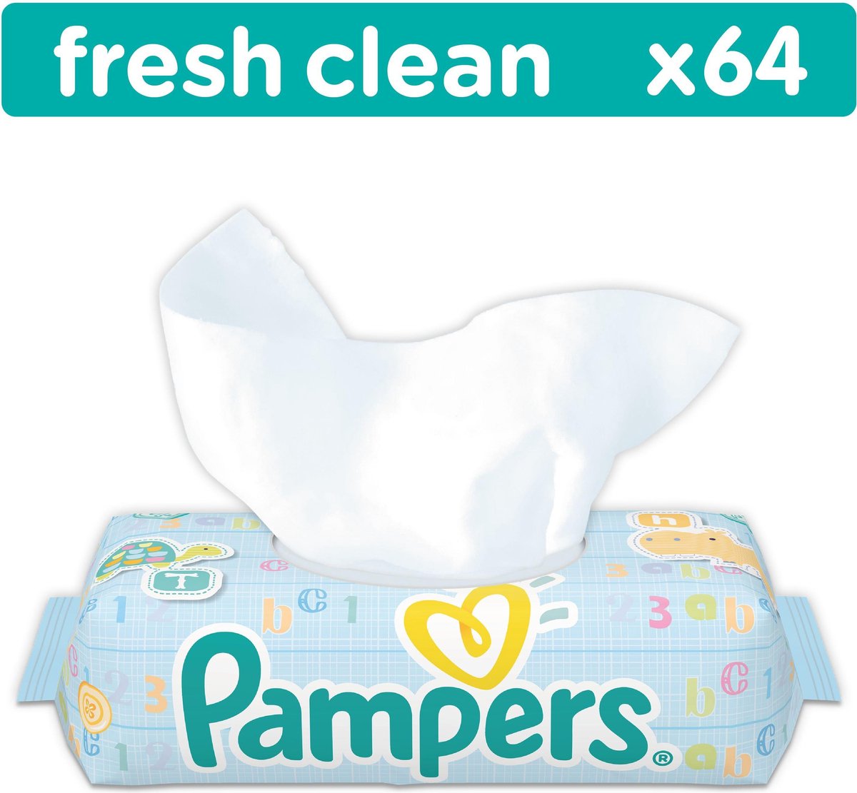 PAMPERS vochtige doekjes - 64st. 598260