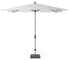 Platinum RIVA parasol - 2.5x2.5m - wit/ antra  excl. voet