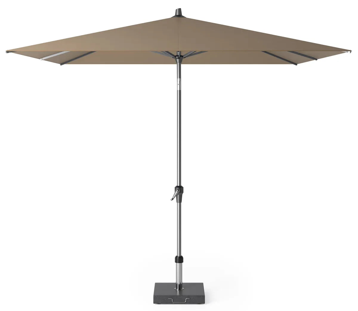 Platinum RIVA parasol - 2.5x2.5m - taupe / antra excl. voet