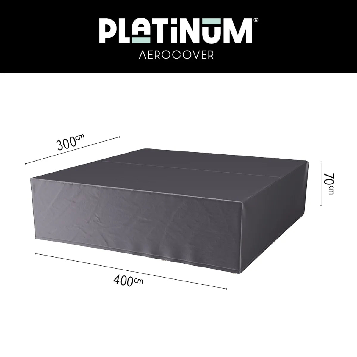 AEROCOVER Loungeset hoes - 400x300xH70cm - antraciet