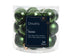 Kerstballen glas glans/mat mix 2.5cm - dennengroen 24st.