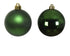Kerstballen kunststof glans/mat mix 10cm - dennengroen 4st.