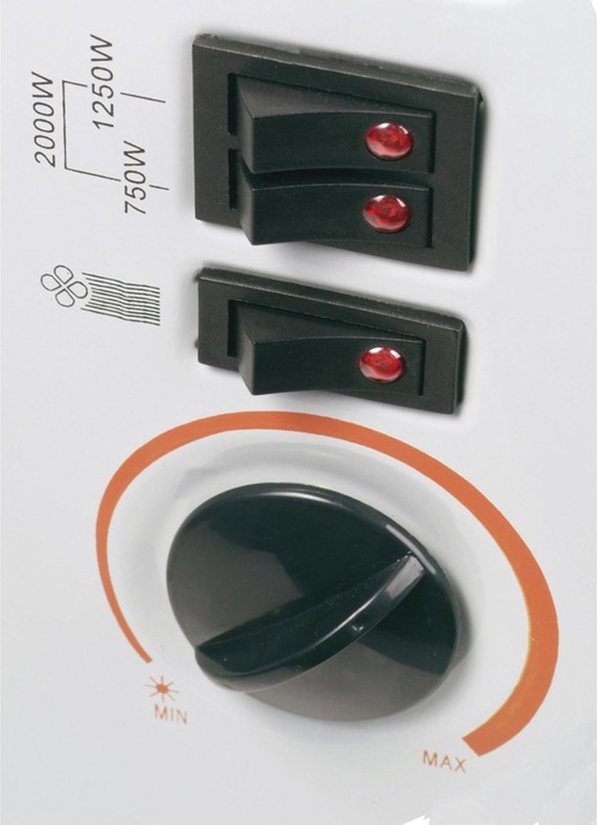 Profile TURBO MISTRAL Convectorkachel - 2000W - 3 standen - ventilatie+turbo