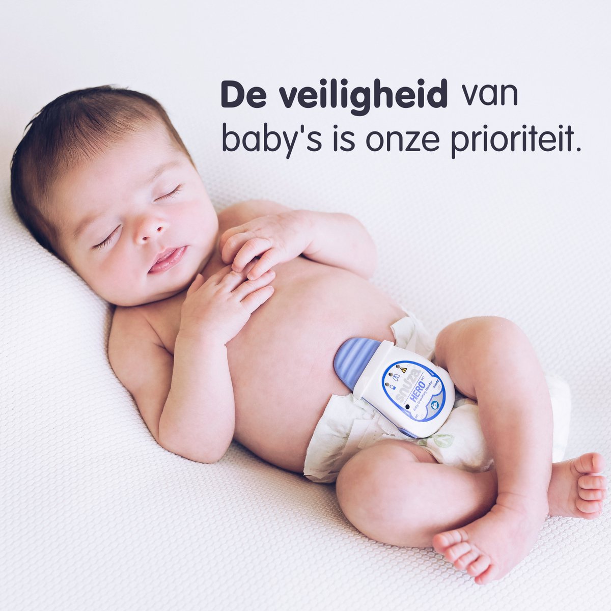Snuza hero ademhalingsmonitor - controle eert je baby tijdens het slapen - TU UC