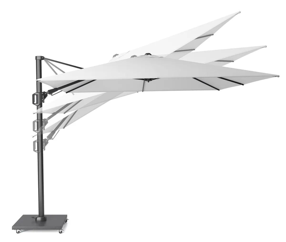 CHALLENGER T2 parasol 3.5m - antraciet/ antraciet excl. voet        ( Platinum)