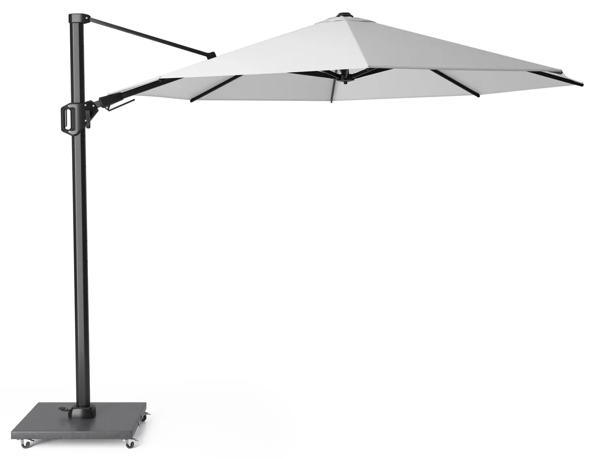 CHALLENGER T2 parasol 3.5m - wit/ antra excl. voet           ( Platinum)