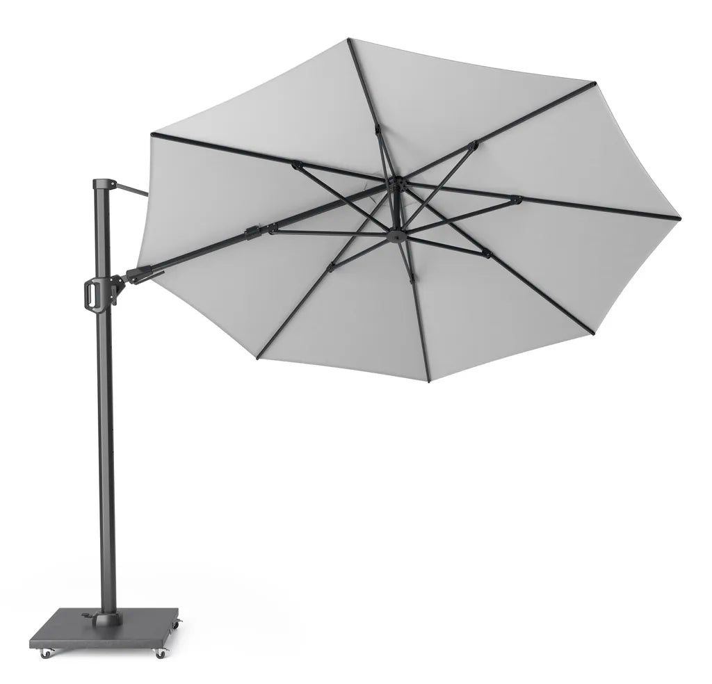 CHALLENGER T2 parasol 3.5m - wit/ antra excl. voet           ( Platinum)