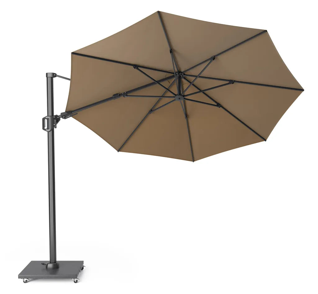 CHALLENGER T2 parasol 3.5m- taupe/ antra excl. voet                  ( Platinum)